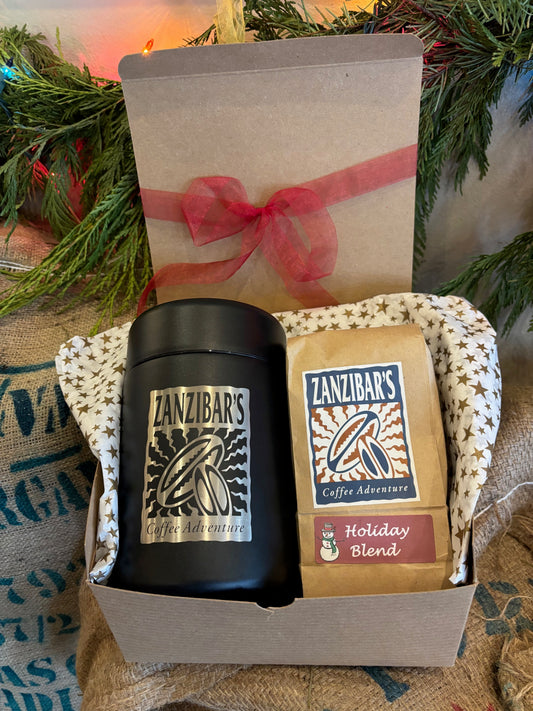 Coffee Canister + Beans Gift Box