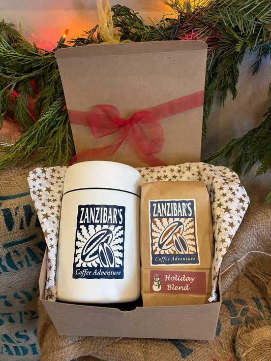 Coffee Canister + Beans Gift Box