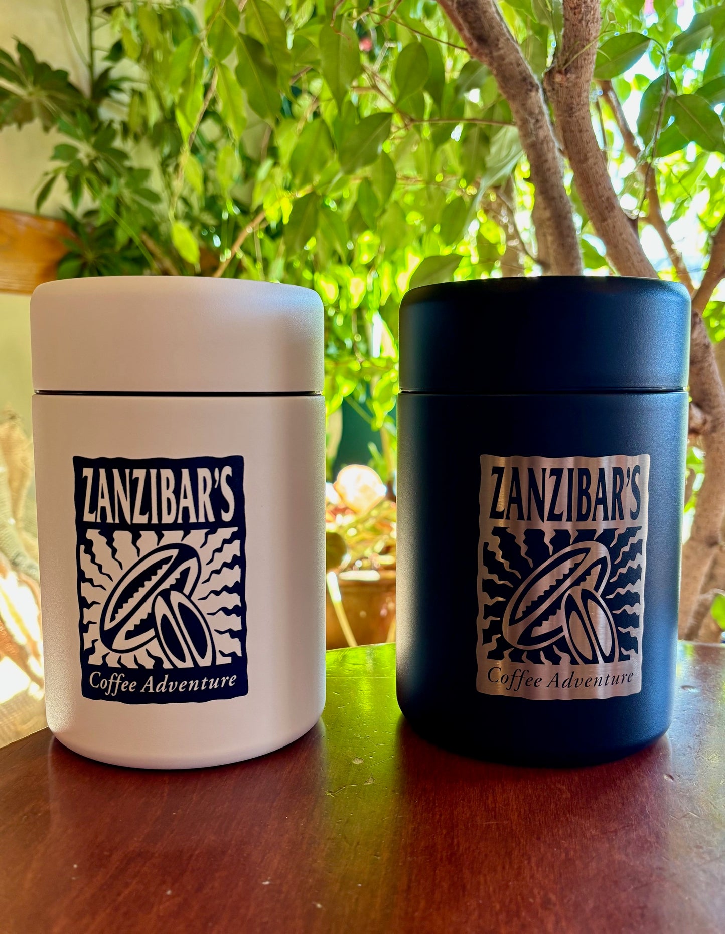 Zanzibar's Logo Coffee Canister